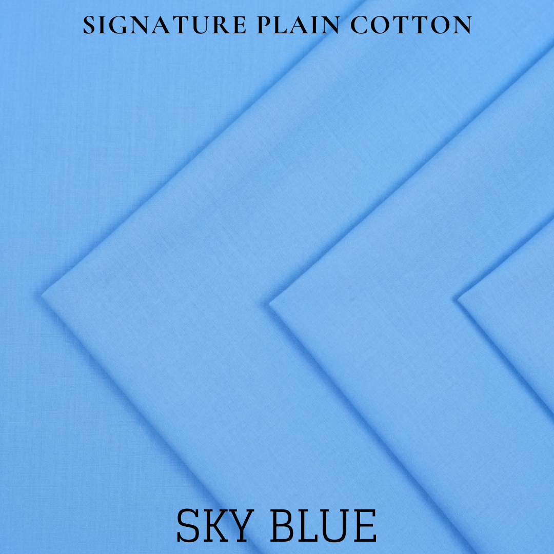 Signature Plain Cotton - Sky Blue