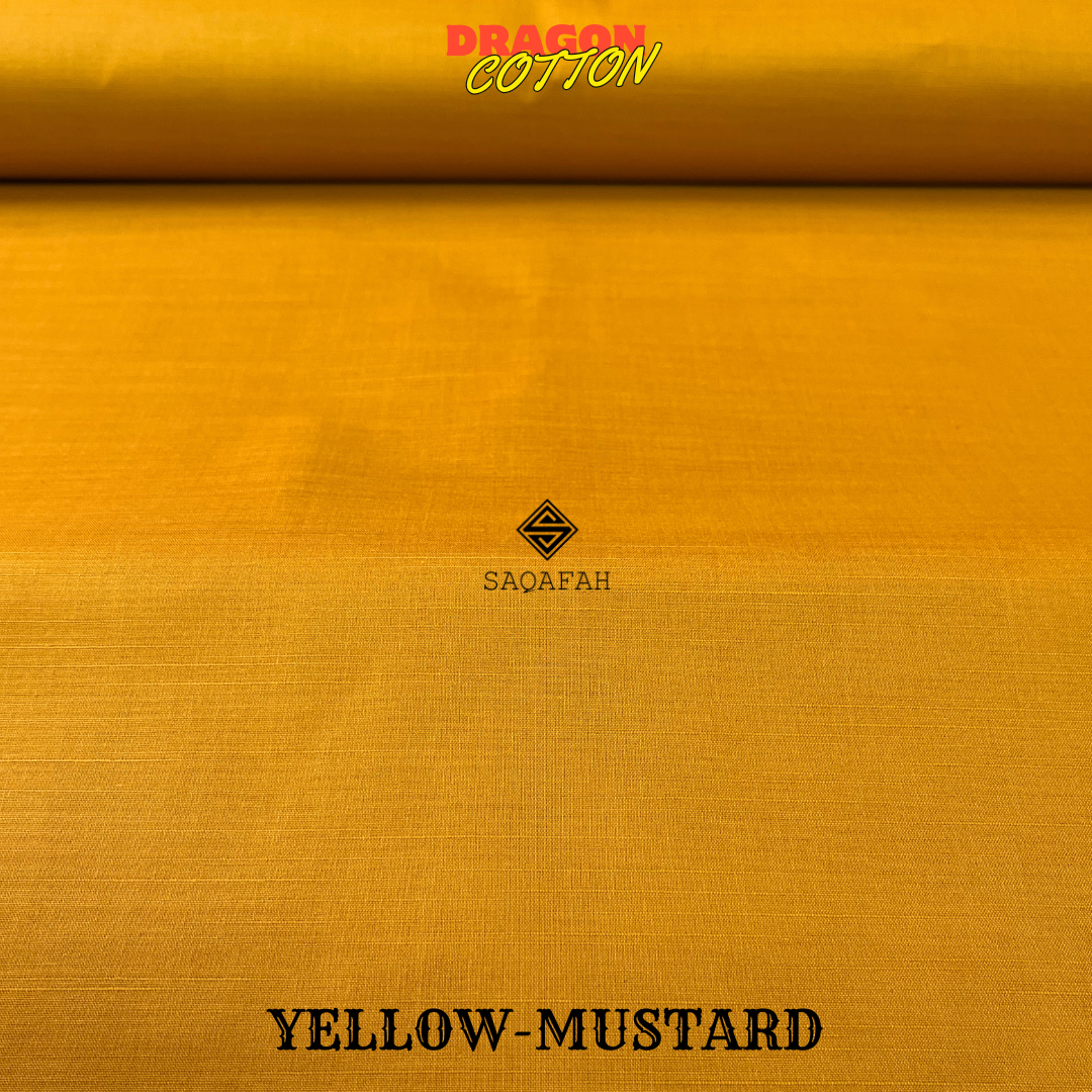 DRAGON COTTON - YELLOW MUSTARD