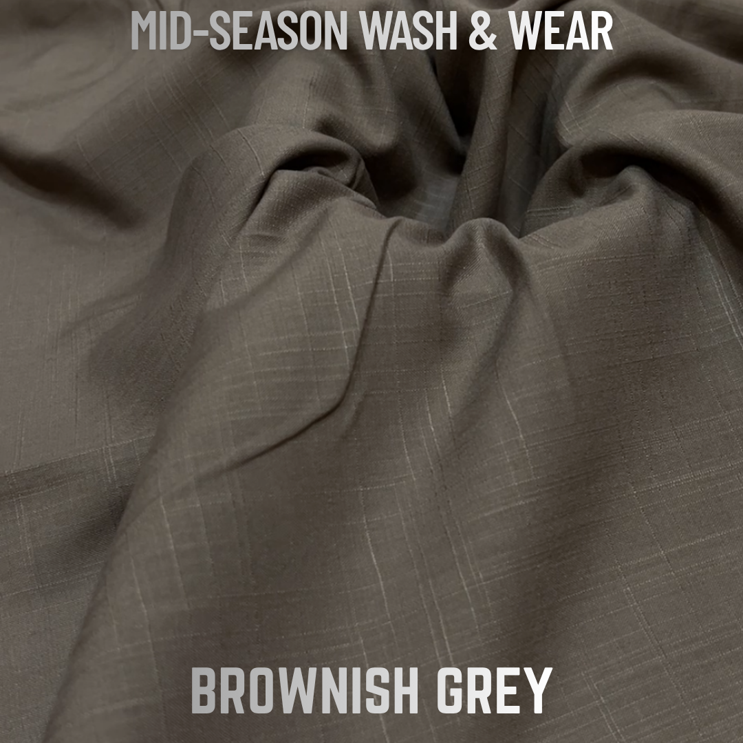 Excellent Wash & Wear - Brownish Grey