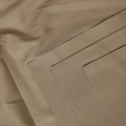 UNSTITCHED COTTON ROMAN - KHAKI BROWN
