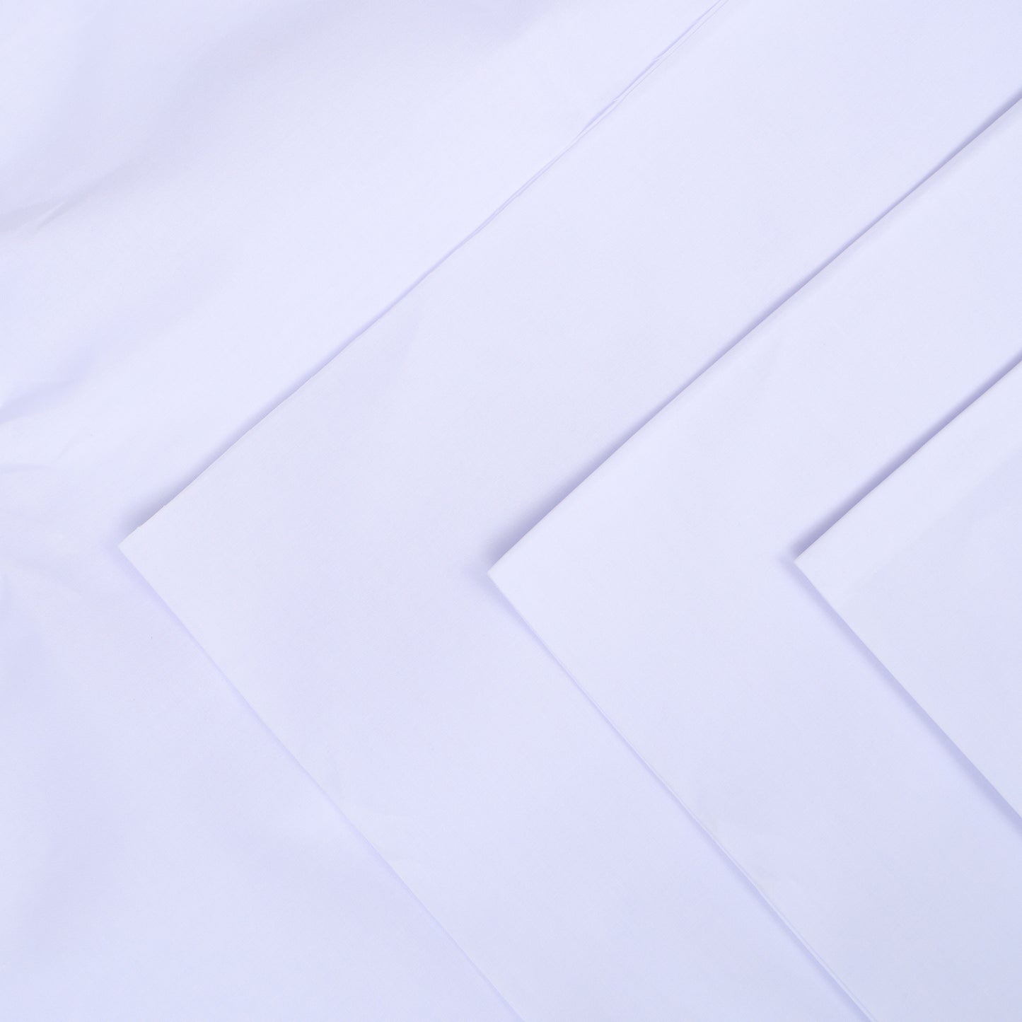 UNSTITCHED COTTON ROMAN - SUPER WHITE