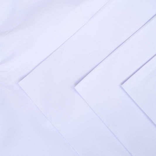 UNSTITCHED COTTON ROMAN - SUPER WHITE