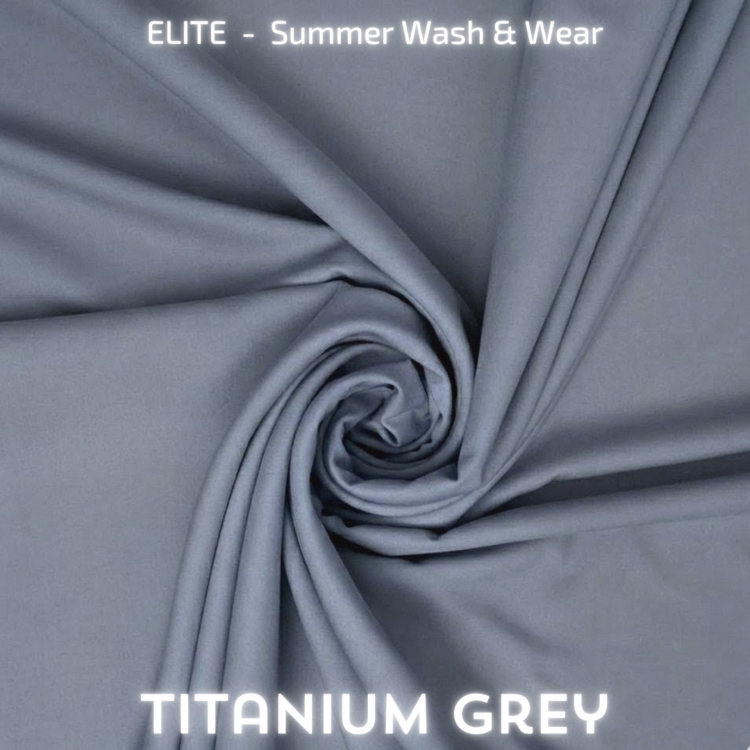Elite Summer Plain Wash & Wear - Titanium Grey
