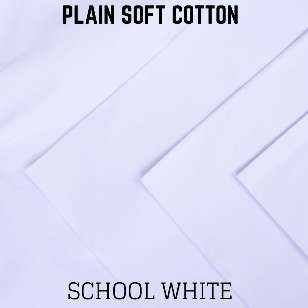 Signature Plain Cotton - School White