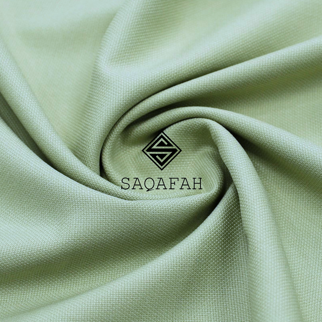 SOLID MATT WOOL - ICE GREEN