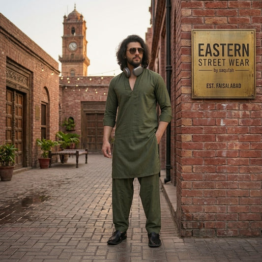 Excellent Wash & Wear - Army Green