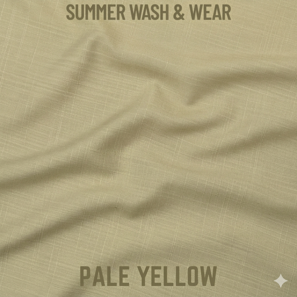 Excellent Wash & Wear - Pale Yellow