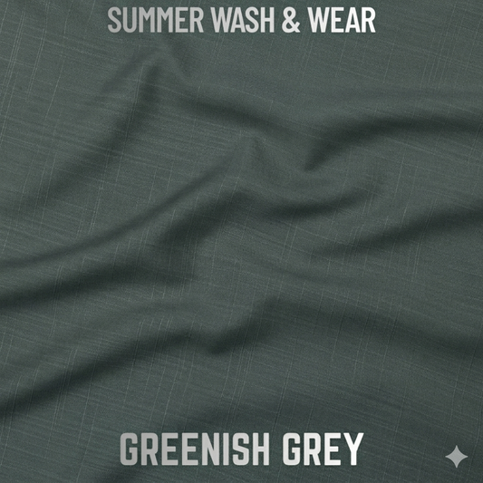 Excellent Wash & Wear - Greenish Grey