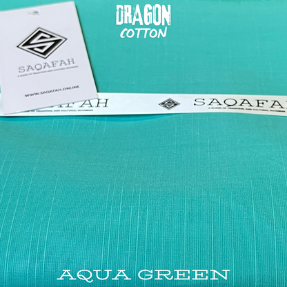 DRAGON COTTON - AQUA GREEN