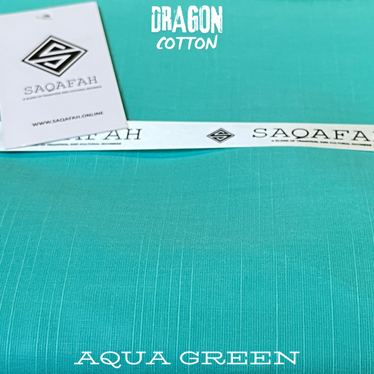 DRAGON COTTON - AQUA GREEN