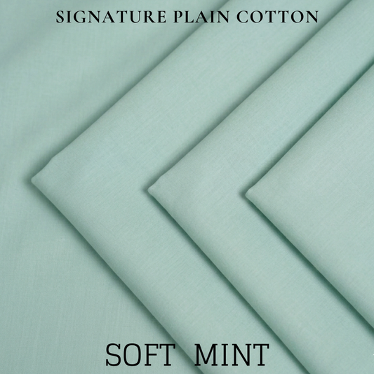 Signature Plain Cotton - Soft Mint