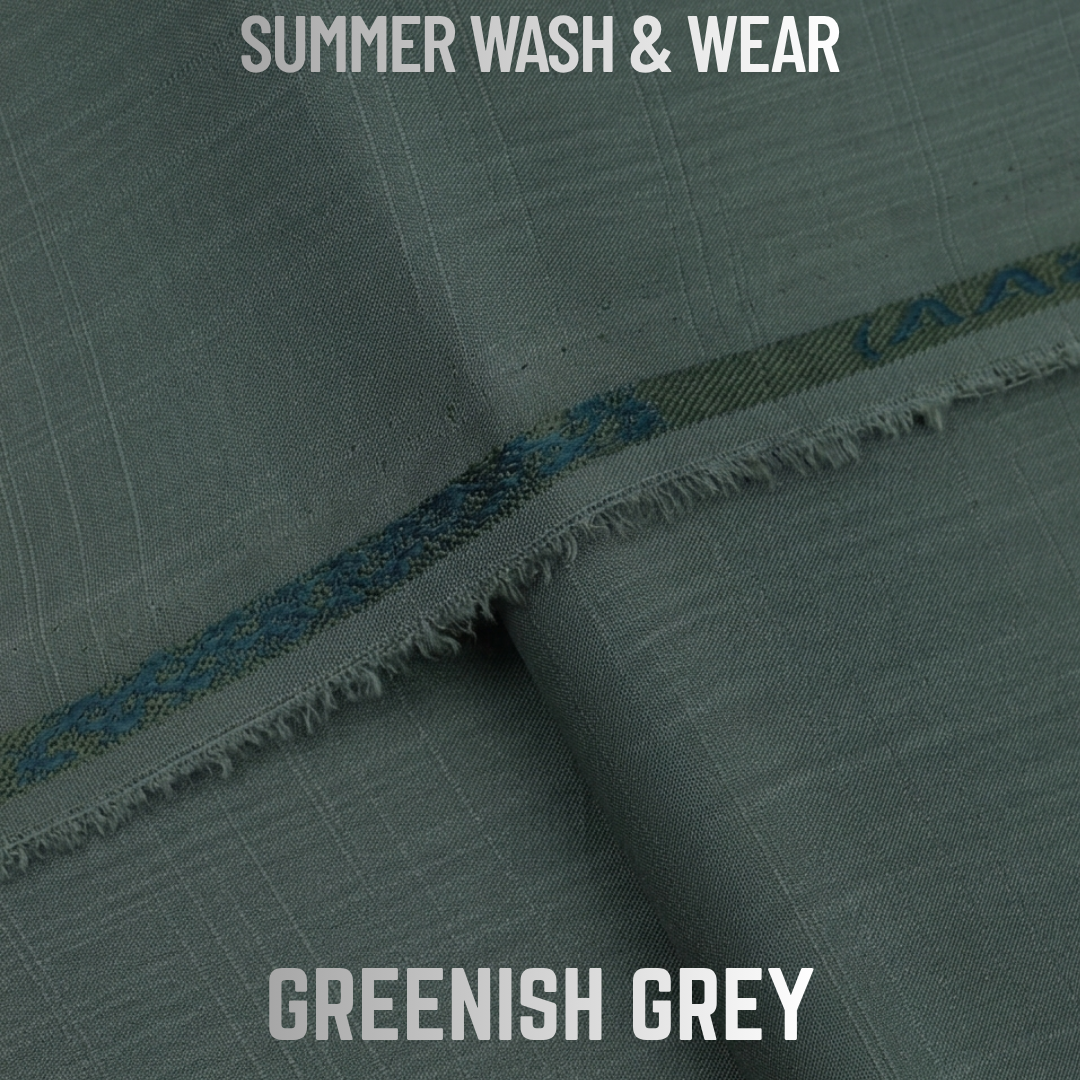 Excellent Wash & Wear - Greenish Grey