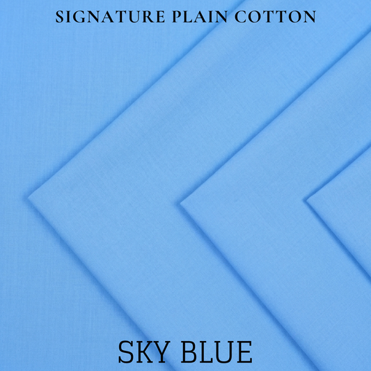 Signature Plain Cotton - Sky Blue
