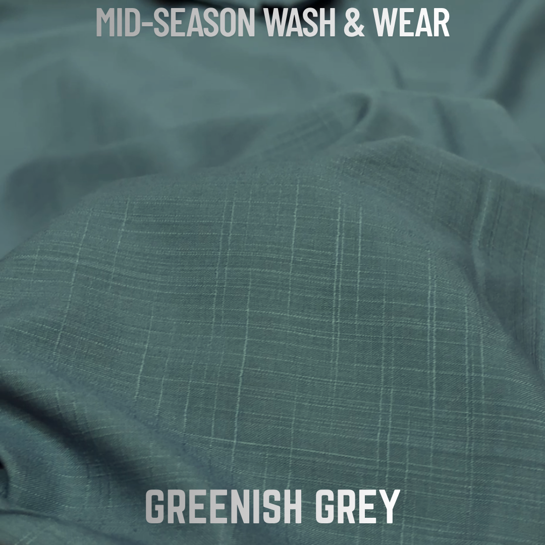 Excellent Wash & Wear - Greenish Grey