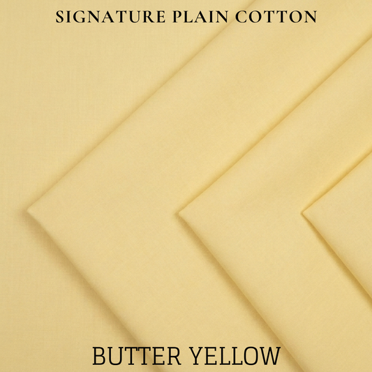 Signature Plain Cotton - Butter Yellow