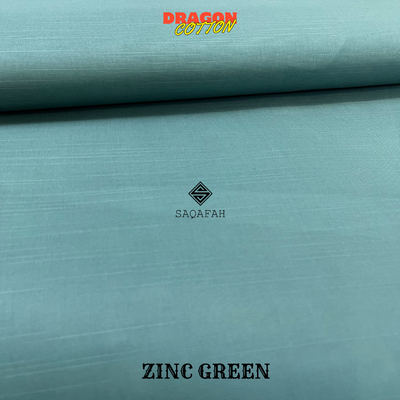 DRAGON COTTON - ZINC GREEN