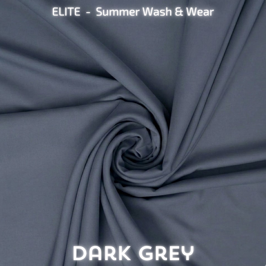 Elite Summer Plain Wash & Wear - Dark Grey
