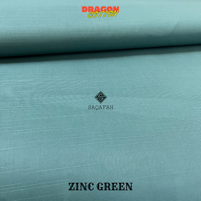 DRAGON COTTON - ZINC GREEN