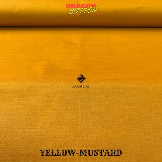 DRAGON COTTON - YELLOW MUSTARD