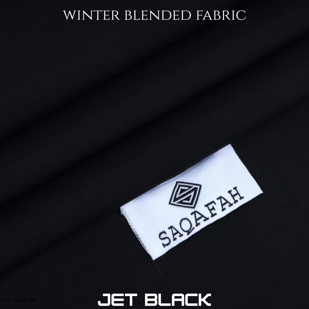 Specter Winter Blended Fabric - Jet Black
