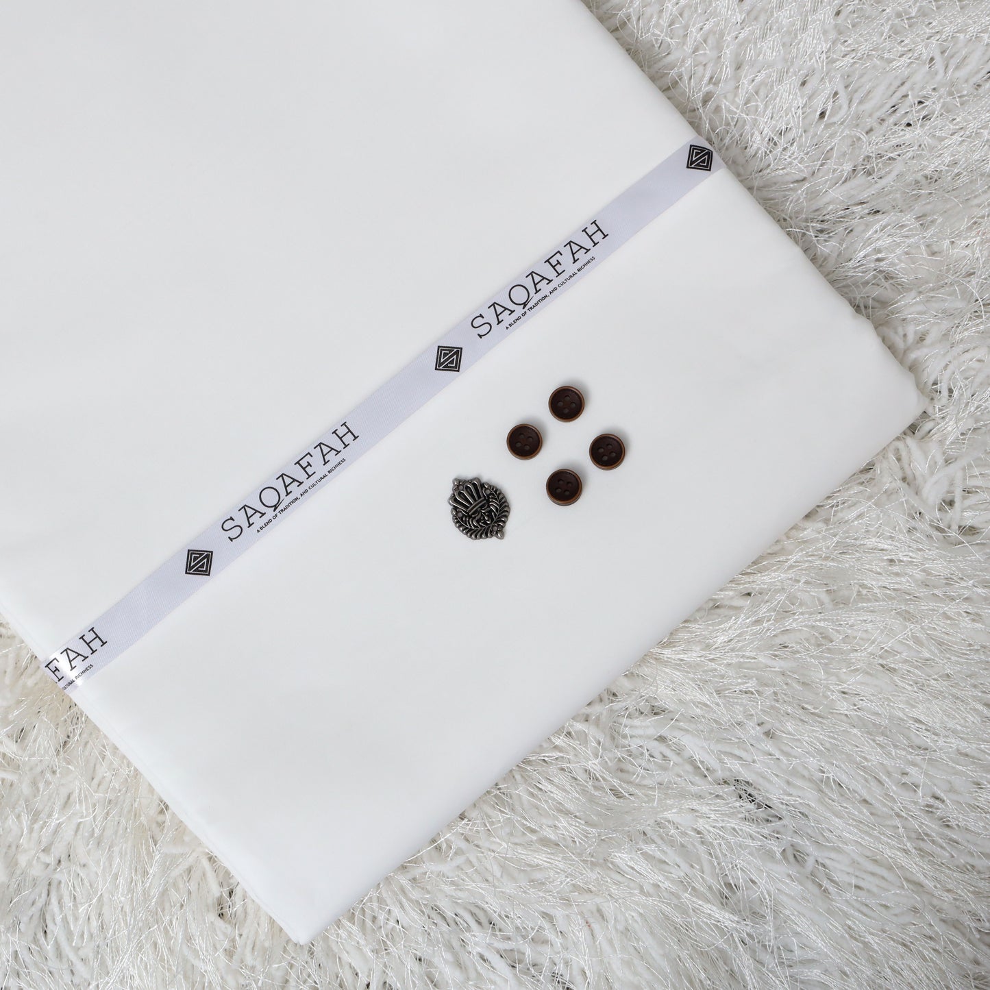 UNSTITCHED COTTON ROMAN - OFF WHITE