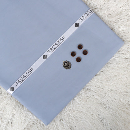 UNSTITCHED COTTON ROMAN - LIGHT GRAY