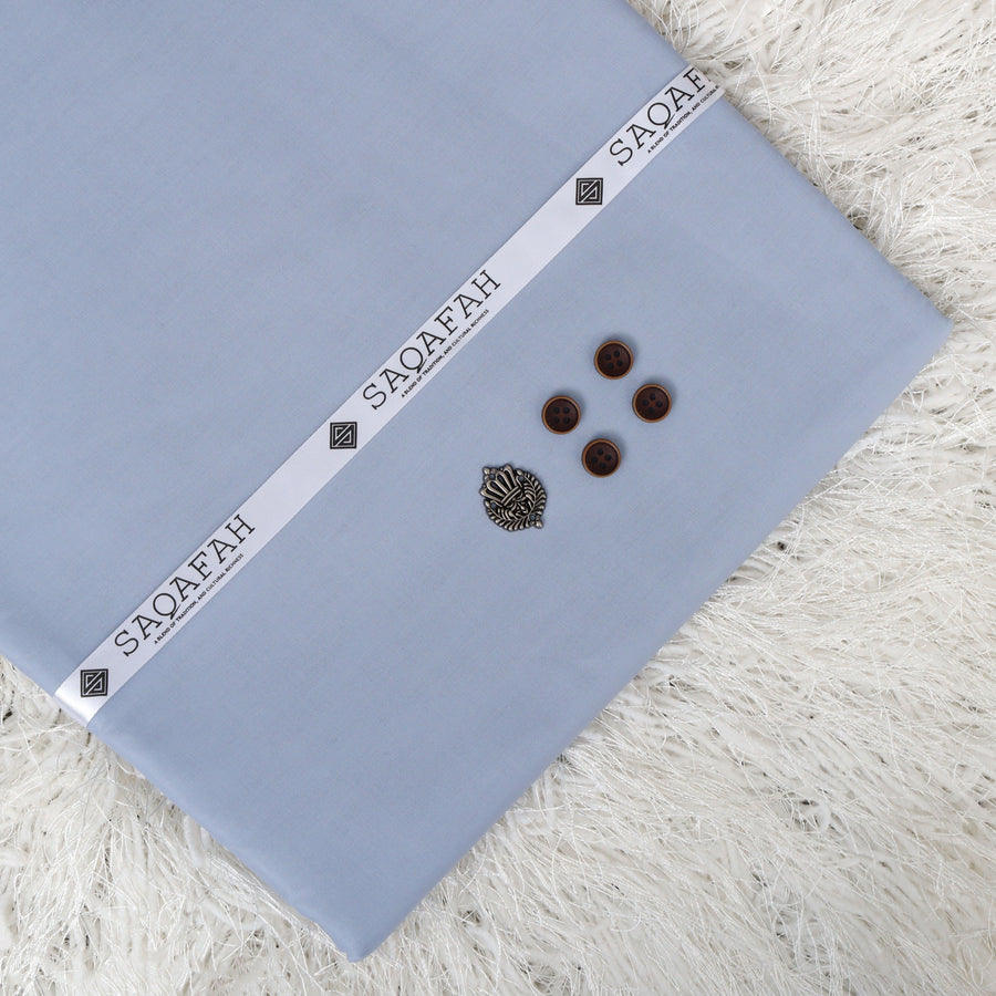 UNSTITCHED COTTON ROMAN - LIGHT GRAY