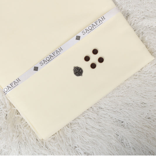 UNSTITCHED COTTON ROMAN - PALE YELLOW