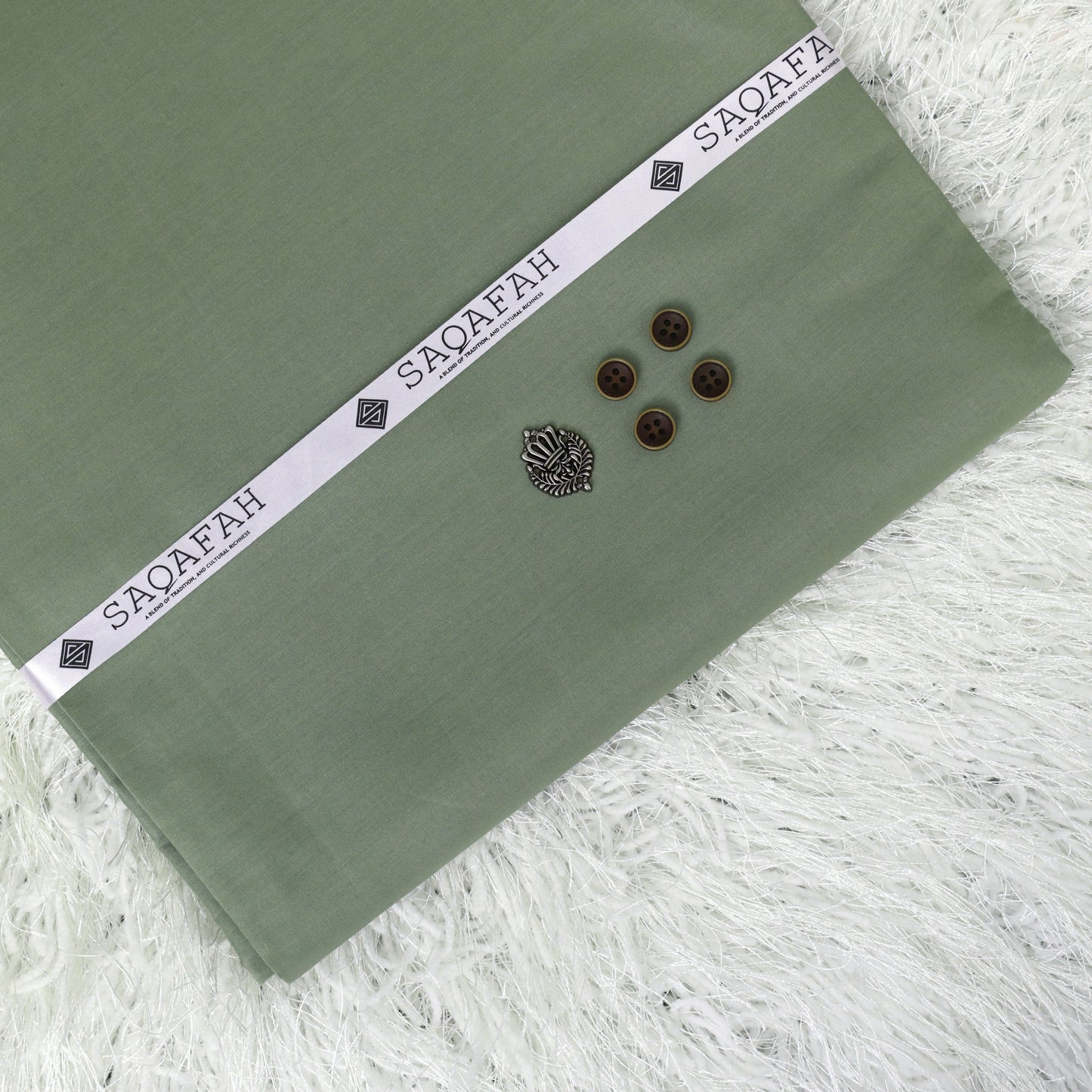 UNSTITCHED COTTON ROMAN - ARMY GREEN