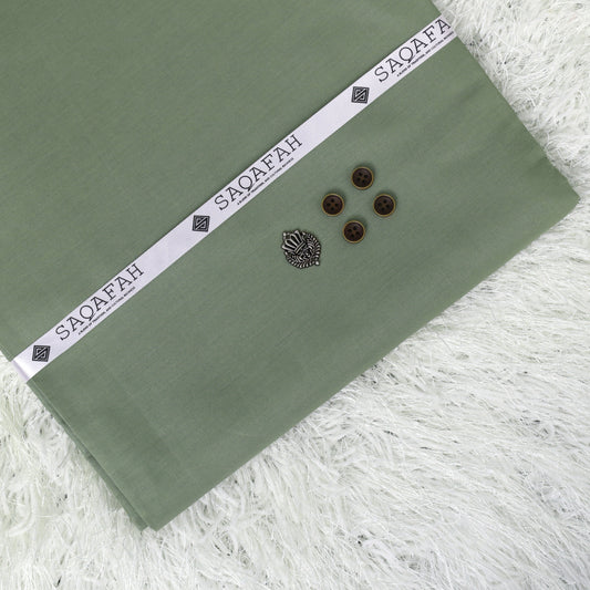 UNSTITCHED COTTON ROMAN - ARMY GREEN