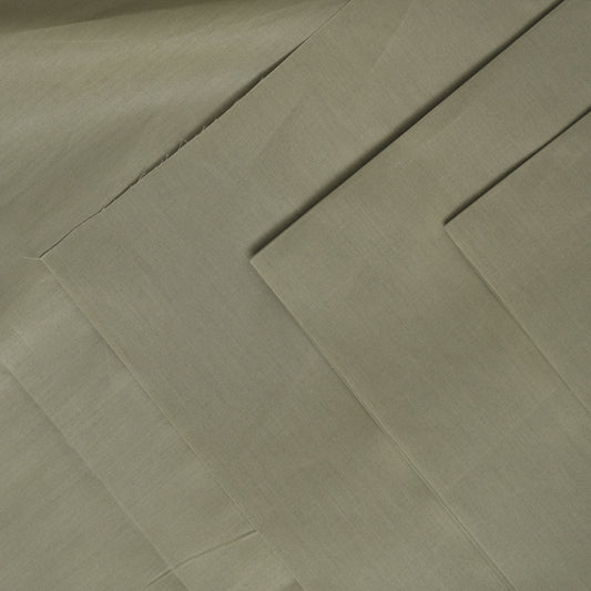 UNSTITCHED COTTON ROMAN - OLIVE GREEN