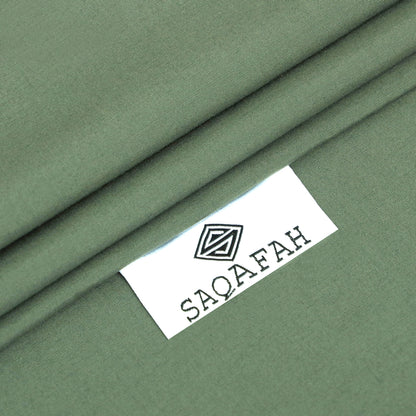 UNSTITCH WASH N WEAR FABRIC - ARMY GREEN