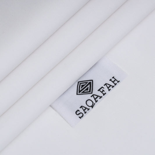 UNSTITCH WASH N WEAR FABRIC - WHITE