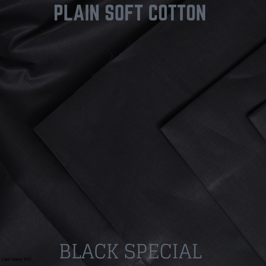 Signature Plain Cotton - Black