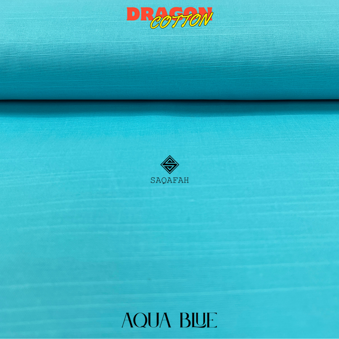 DRAGON COTTON - AQUA BLUE