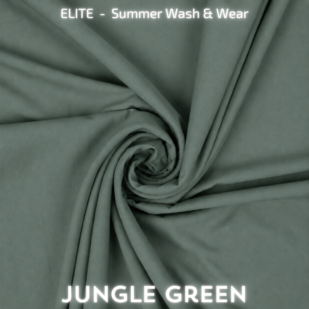 Elite Summer Plain Wash & Wear - Jungle Green