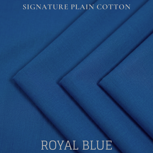 Signature Plain Cotton - Royal Blue