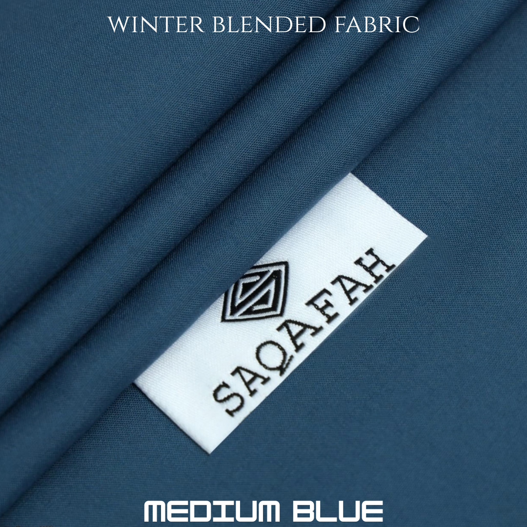 Specter Winter Blended Fabric - Medium Blue