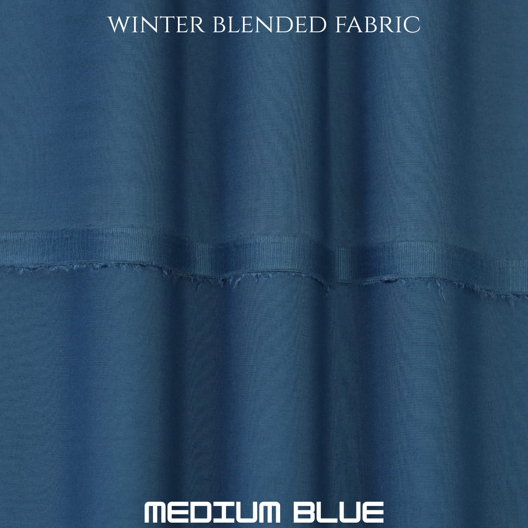 Specter Winter Blended Fabric - Medium Blue