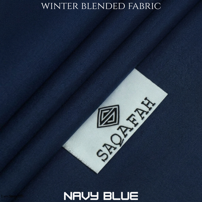 Specter Winter Blended Fabric - Navy Blue
