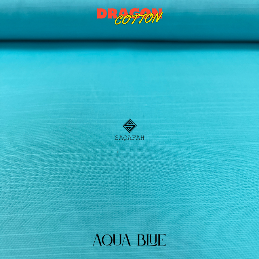 DRAGON COTTON - AQUA BLUE