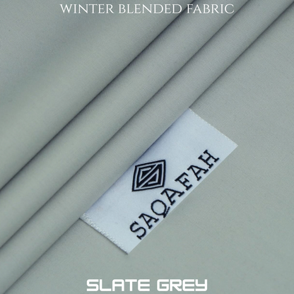 Specter Winter Blended Fabric - Slate Grey