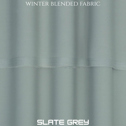 Specter Winter Blended Fabric - Slate Grey