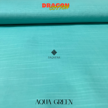 DRAGON COTTON - AQUA GREEN