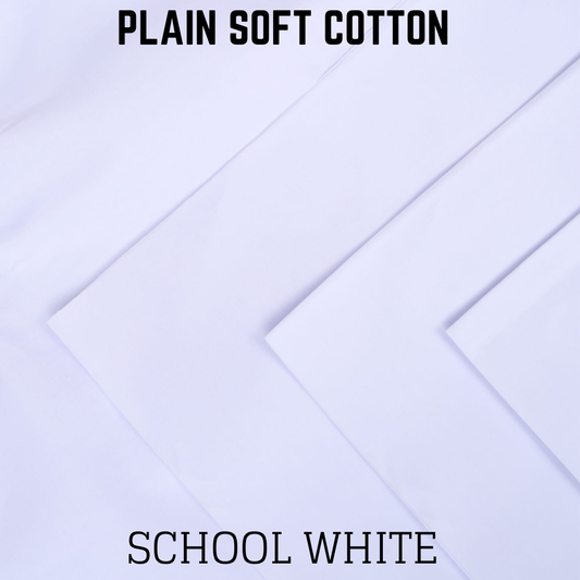 Signature Plain Cotton - School White