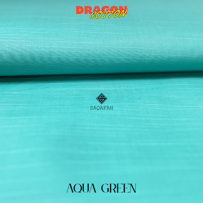 DRAGON COTTON - AQUA GREEN