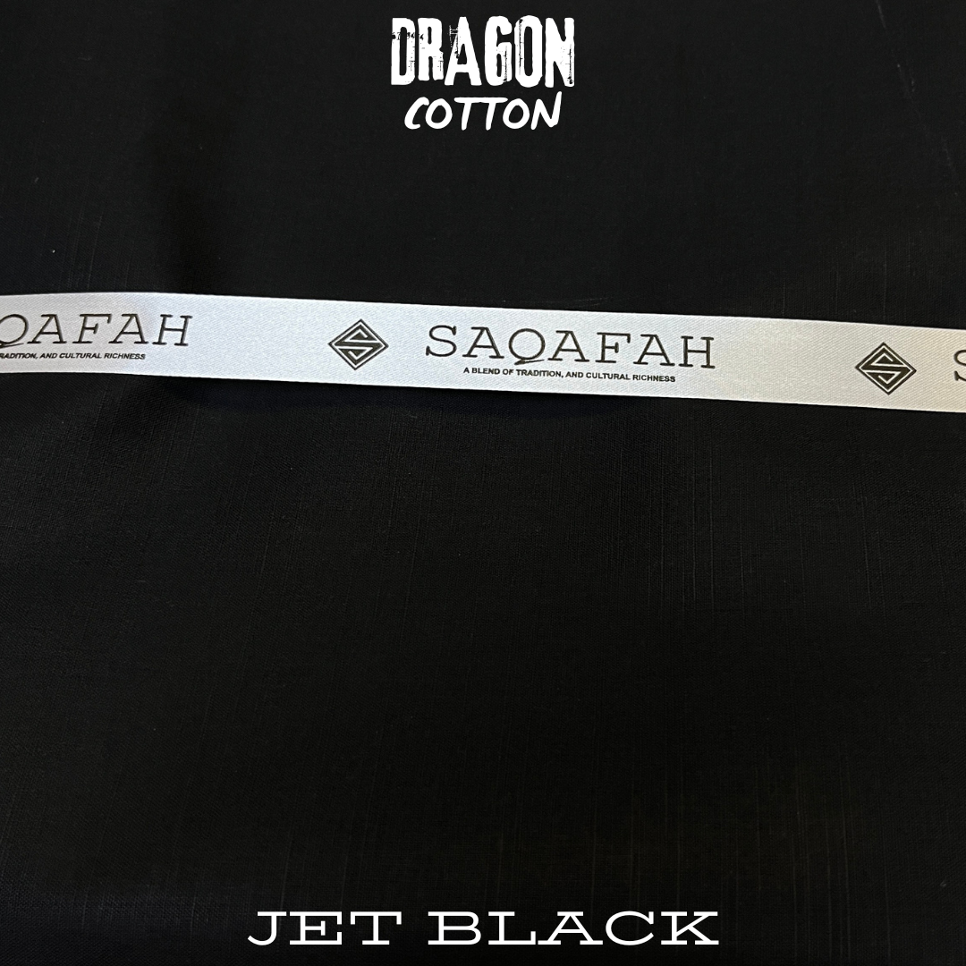 DRAGON COTTON - JET BLACK