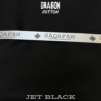 DRAGON COTTON - JET BLACK