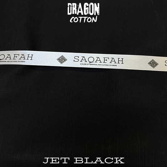 DRAGON COTTON - JET BLACK