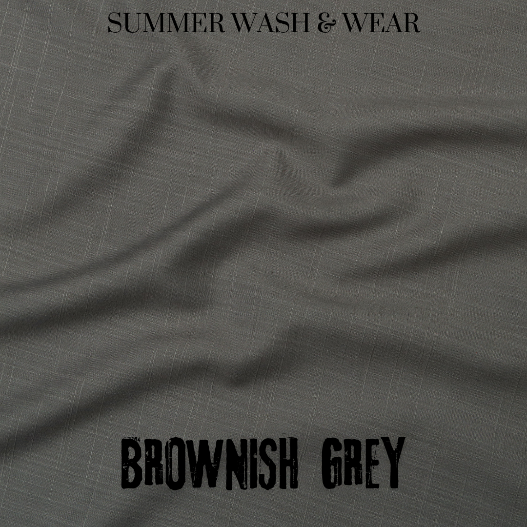 Excellent Wash & Wear - Brownish Grey